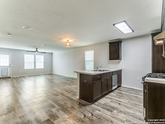 Empty room, Interior, Kitchen, Wood Texture Flooring