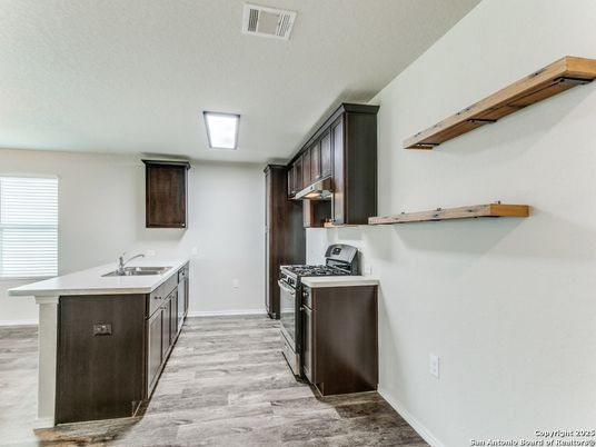 Interior, Kitchen, Wood Texture Flooring
