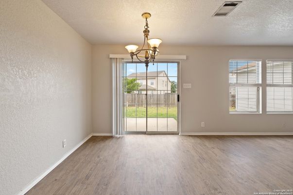 Chandelier, Empty room, Interior, Wood Texture Flooring