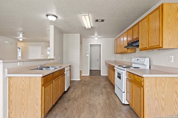Interior, Kitchen, Wood Texture Flooring