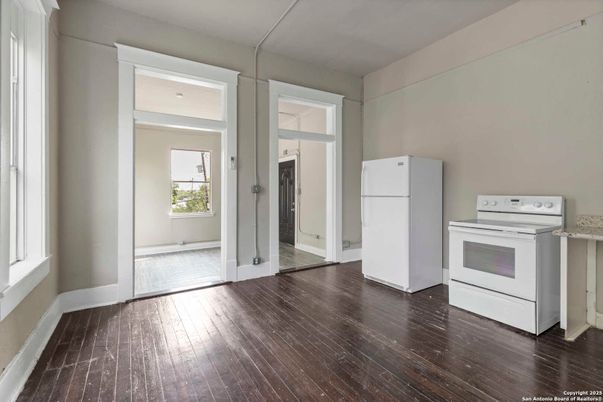 Interior, Kitchen, Wood Texture Flooring