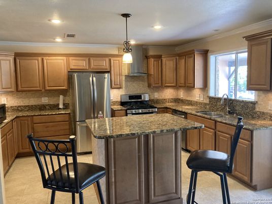 Interior, Kitchen, Pendant Lights, Recessed Lighting, Stainless Steel Appliances