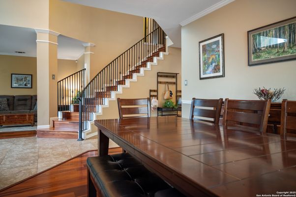 Dining room, Interior, Wood Texture Flooring