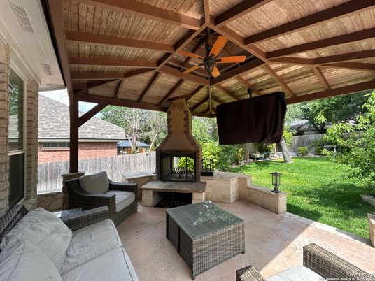 Backyard, Exterior, Fireplace