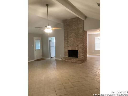 Empty room, Fireplace, Interior, Stone Walls
