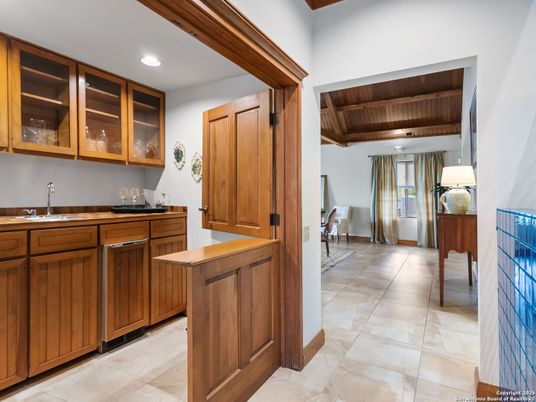 Interior, Kitchen, Recessed Lighting, Wooden Ceilings