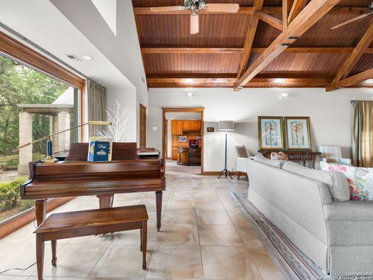 Interior, Living room, Piano, Wooden Beams, Wooden Ceilings