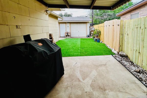 Backyard, Detached Garage, Exterior