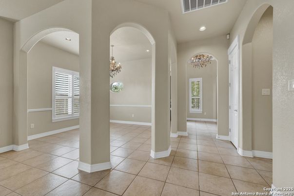 Chandelier, Interior, Recessed Lighting