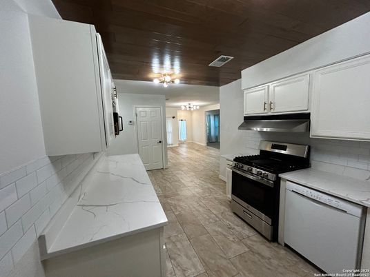 Interior, Kitchen, Stainless Steel Appliances, Wooden Ceilings