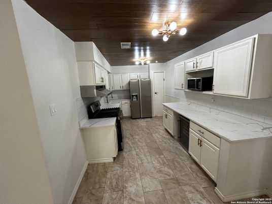 Interior, Kitchen, Stainless Steel Appliances, Wooden Ceilings