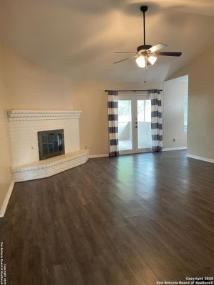 Empty room, Fireplace, Interior, Wood Texture Flooring