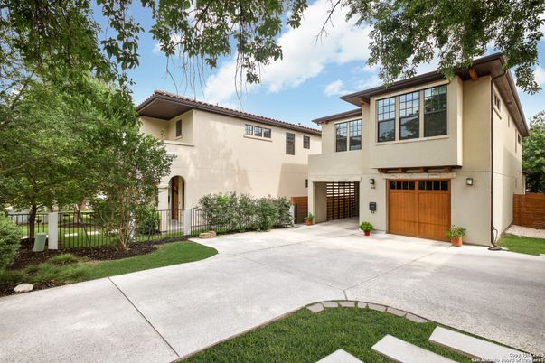 Attached, Backyard, Exterior, Facade, Mediterranean