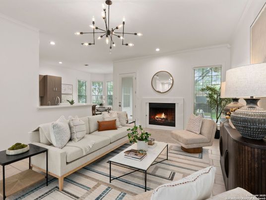 Fireplace, Interior, Living room, Pendant Lights, Recessed Lighting