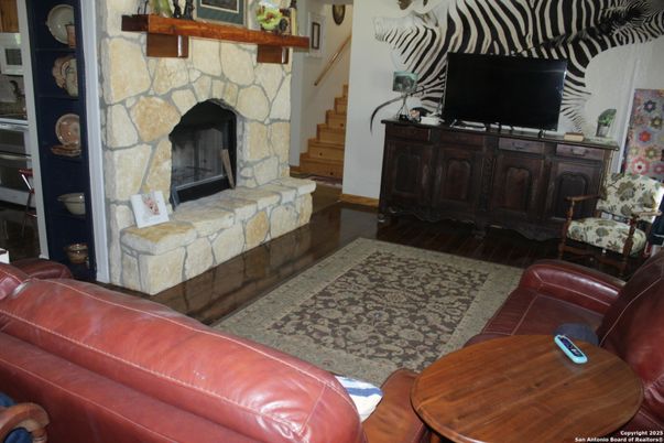 Fireplace, Interior, Wood Texture Flooring
