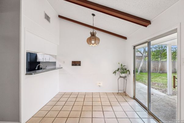 Interior, Kitchen, Pendant Lights, Wooden Beams