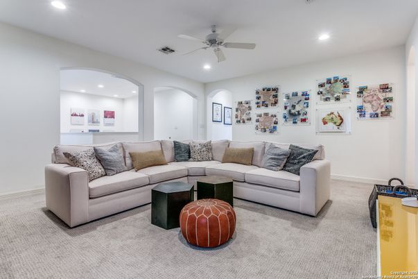 Interior, Living room, Recessed Lighting