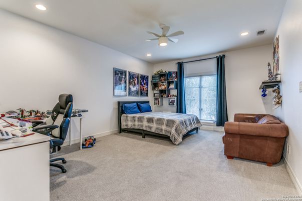 Bedroom, Home Office, Interior, Recessed Lighting