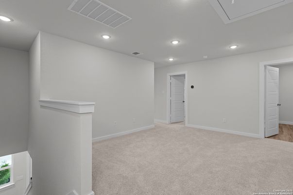 Empty room, Interior, Recessed Lighting