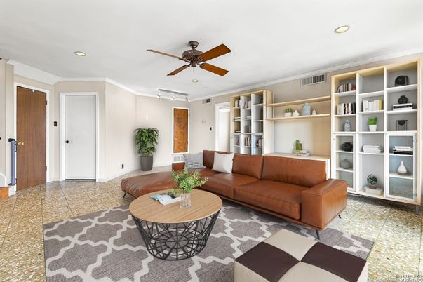 Interior, Living room, Recessed Lighting
