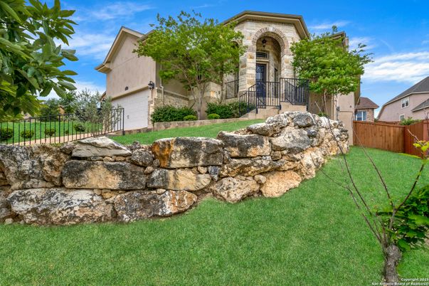 Attached, Backyard, Exterior, Facade, Mediterranean