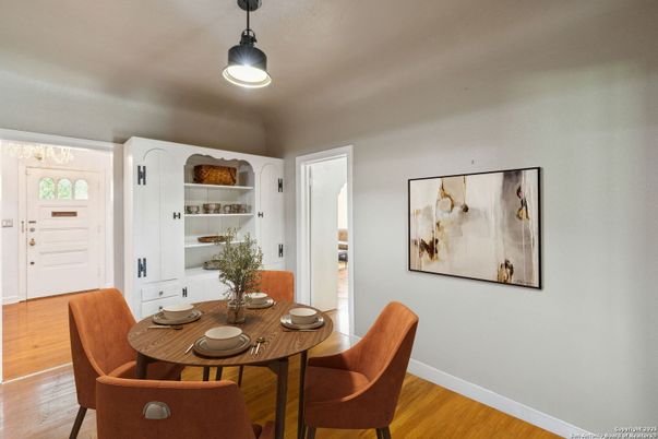 Dining room, Interior, Wood Texture Flooring