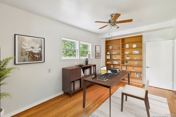 Home Office, Interior, Wood Texture Flooring