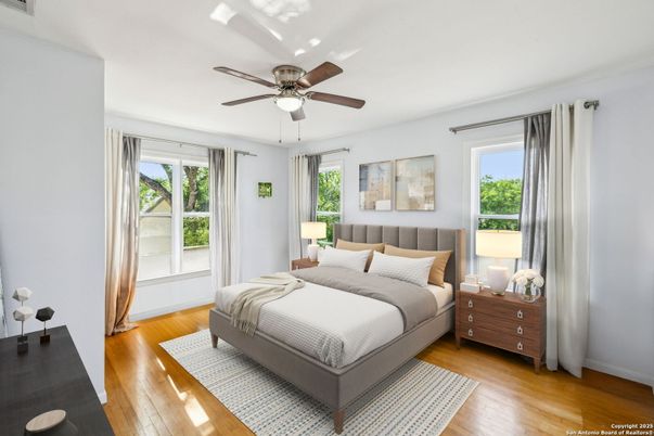 Bedroom, Interior, Wood Texture Flooring