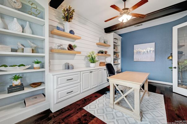 Home Office, Interior, Wood Texture Flooring