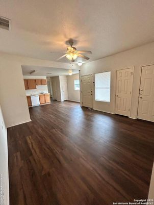 Empty room, Interior, Kitchen, Wood Texture Flooring