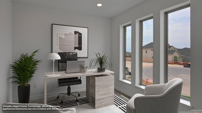 Home Office, Interior, Recessed Lighting