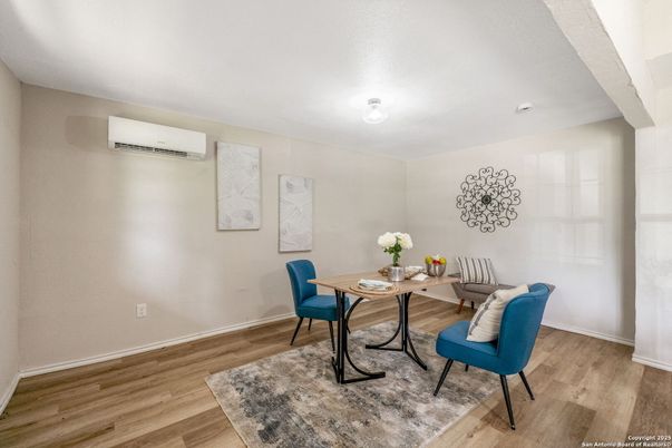 Dining room, Interior, Wood Texture Flooring