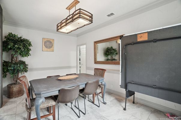 Dining room, Interior, Marble
