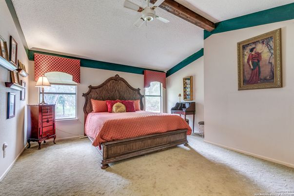 Bedroom, Interior, Wooden Beams