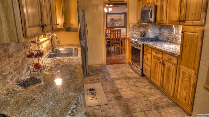 Interior, Kitchen, Stone Walls