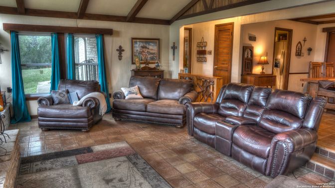 Interior, Living room, Wooden Beams