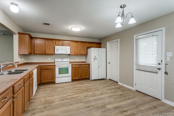 Interior, Kitchen, Wood Texture Flooring