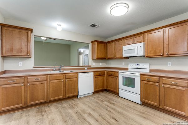 Interior, Kitchen, Wood Texture Flooring