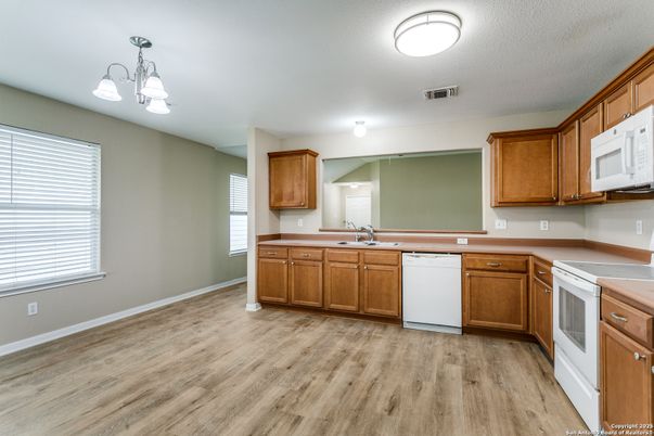 Interior, Kitchen, Wood Texture Flooring