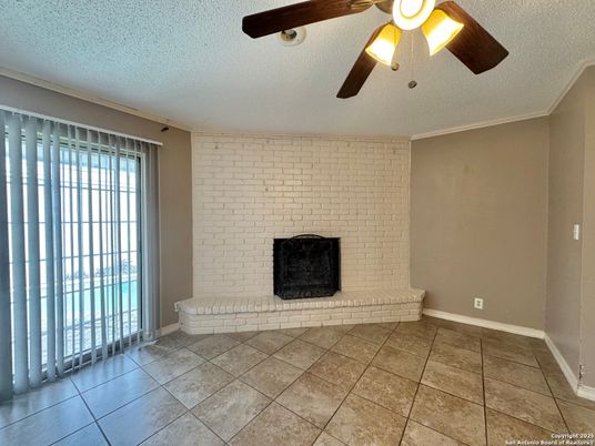 Empty room, Fireplace, Interior, Stone Walls