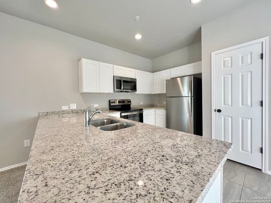 Interior, Kitchen, Recessed Lighting, Stainless Steel Appliances