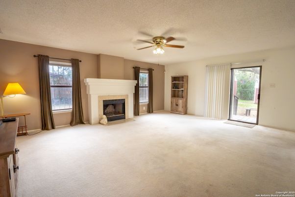 Empty room, Fireplace, Interior