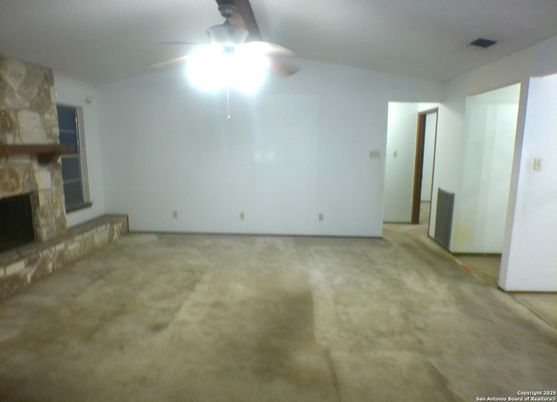 Empty room, Fireplace, Interior