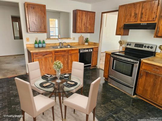 Dining room, Interior, Kitchen