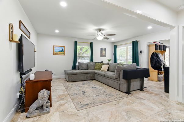 Interior, Living room, Recessed Lighting