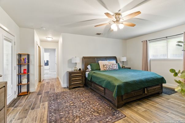 Bedroom, Interior, Wood Texture Flooring