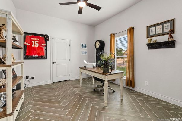 Home Office, Interior, Wood Texture Flooring