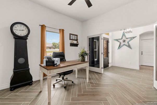 Home Office, Interior, Wood Texture Flooring