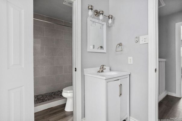 Bathroom, Interior, Wood Texture Flooring