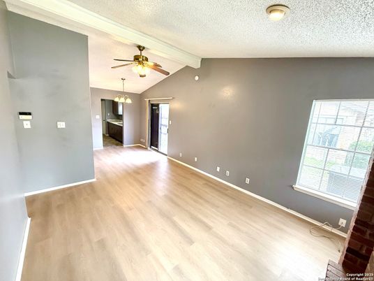 Chandelier, Empty room, Interior, Wood Texture Flooring